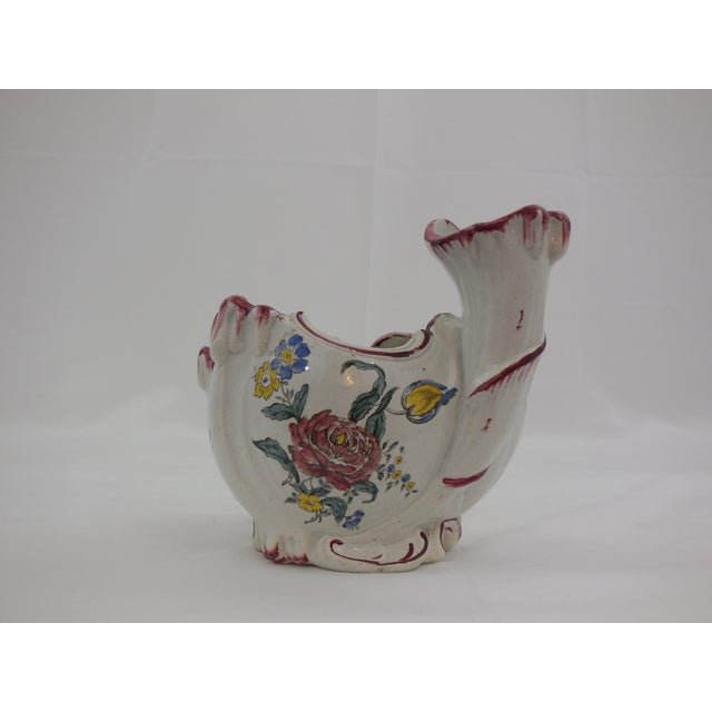 Saxe-Gotha German Faience Vases - a Pair For Sale - Image 4 of 7