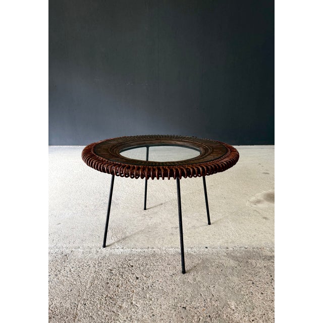 Mid-Century Bamboo Occasional Side Table, France, 1950s For Sale - Image 17 of 17