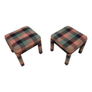Vintage Parsons Style Stools - a Pair For Sale