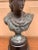 Classical Verdigris Brass Bust of Apollo Belvedere For Sale In South Bend - Image 6 of 11