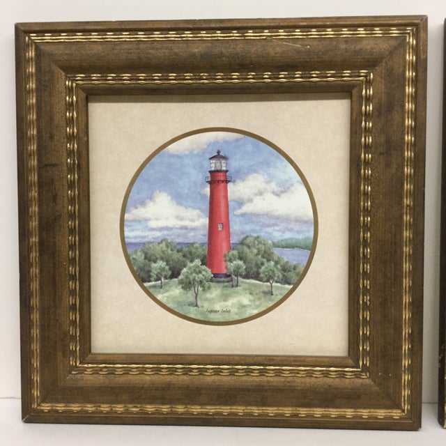 Vintage Framed Lighthouse Prints A Pair Chairish