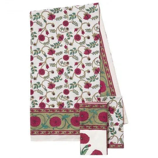 Not Yet Made - Made To Order Gina 4-Seat Magenta Tablecloth For Sale - Image 5 of 8