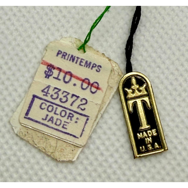Metal Crown Trifari Original Hangtags Jewels of India Alfred Philippe Brooch Printemps For Sale - Image 7 of 8