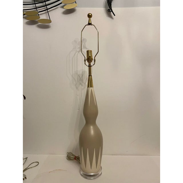 Mid Century Table Lamp by Gerald Thurston For Sale - Image 12 of 12