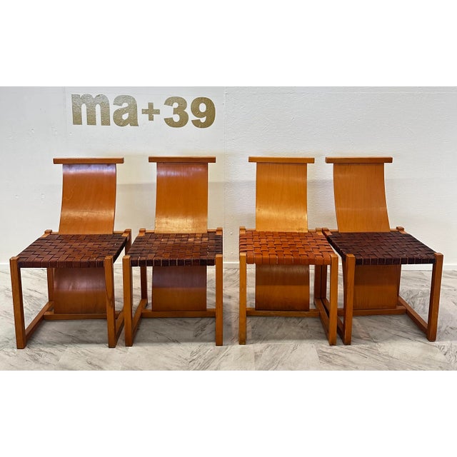 "This set includes four exquisite Mid-Century dining/side chairs designed by the iconic Finnish architect and designer...