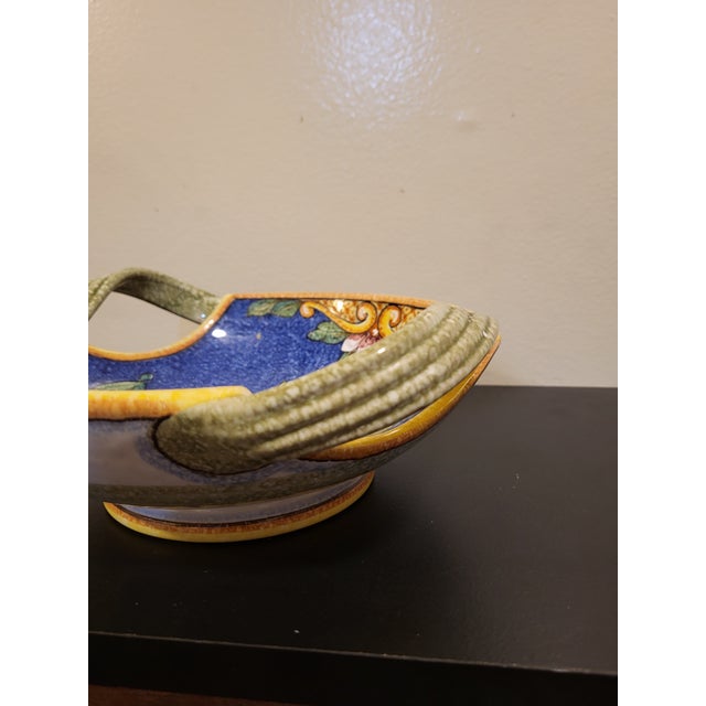 1990s Deruta Italy Serving Bowl Vessel For Sale - Image 4 of 12