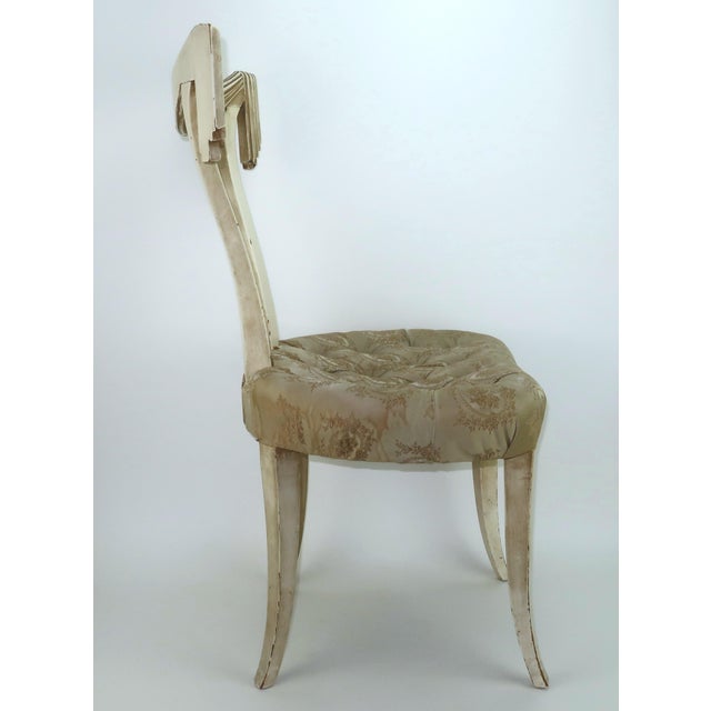 Grosfeld House Accent Chair With Hand Carved Swag Detail, 1940's For Sale - Image 10 of 15