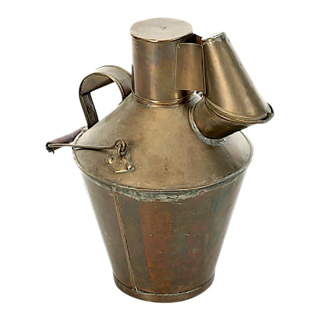 Early 20th Century Portuguese Bronze Veneer Water Carrier / Jug / Vessel For Sale