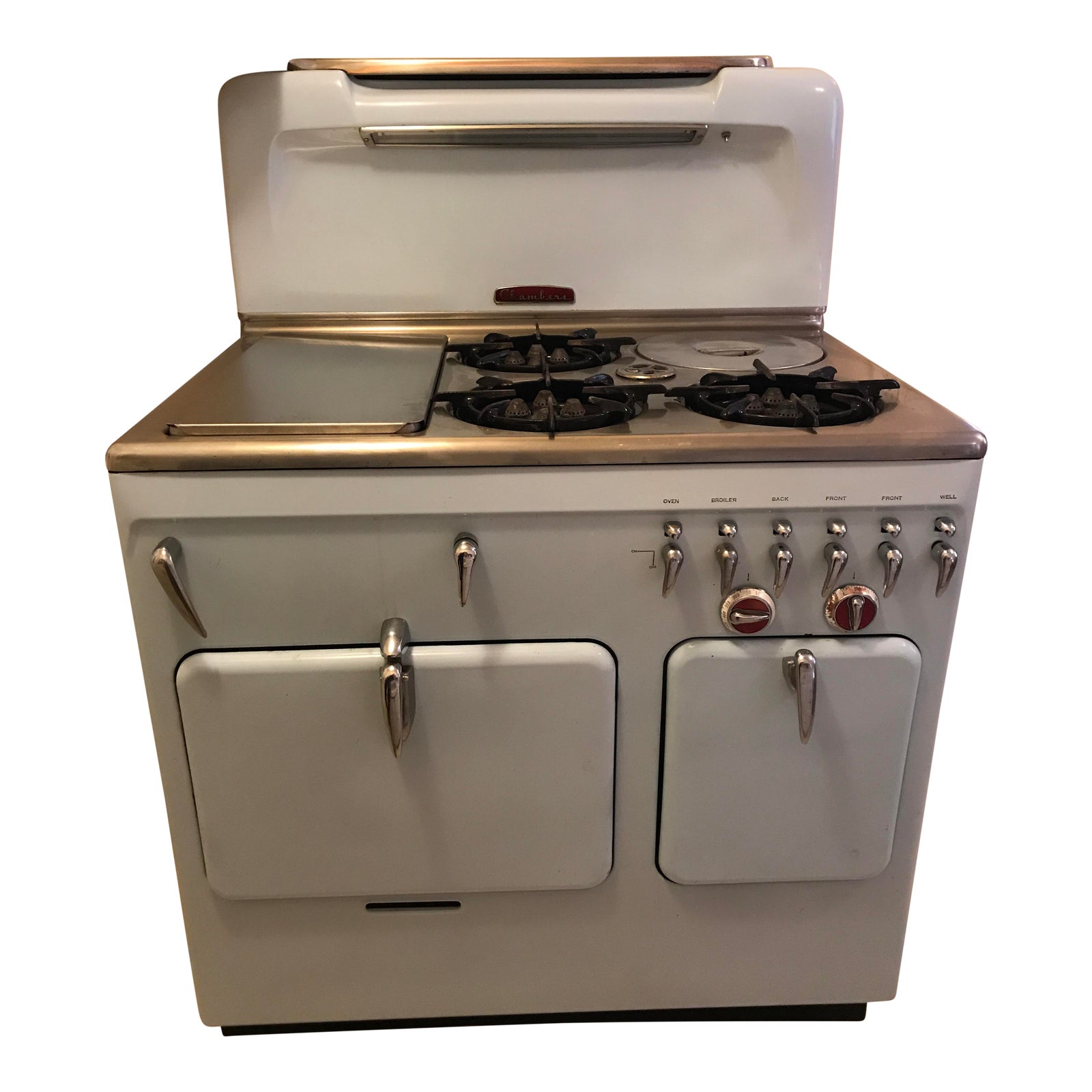 Rare Baby Blue Vintage Chambers Range Model 90c Stove Chairish