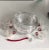 Glass 1930s Duncan Miller Carribean Wave Party Punch Bowl Set by in Ruby Red-12 Pieces For Sale - Image 7 of 7