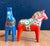 Vintage Swedish Dala Horse, 1960s, Set of 2 For Sale - Image 11 of 15