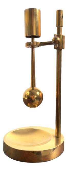 Mid-20th Century Adjustable Brass Candlestick from Poul Kralund, Denmark