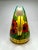 Vintage Art Nouveau Tiffany Style "Poppy Flowers" Painted Ceramic Pitcher, Yellow, Red, and Navy Blue For Sale - Image 4 of 11
