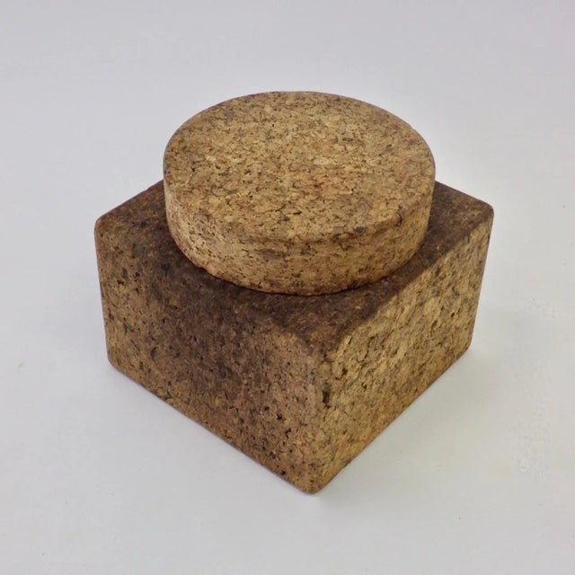 Mort Marton Cork Ice Bucket with Milk Glass Insert For Sale In Detroit - Image 6 of 6