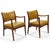 Mid 20th Century Walnut Armchairs by Johnson Chair Co. (Pair) For Sale - Image 5 of 10