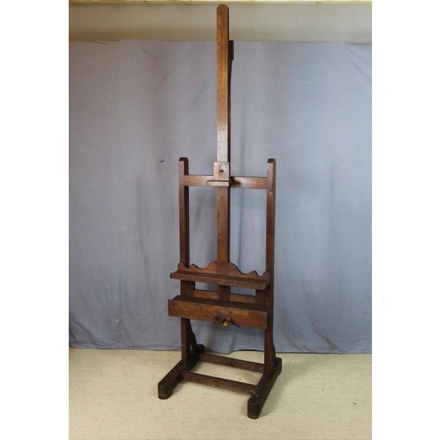 Antique Oak Painters Easel, 1800s For Sale - Image 13 of 13