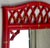 Coastal Late 20th Century Coral Red Bamboo Style Wall Mirror For Sale - Image 3 of 3
