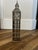 Metal 1980s Silver-Toned Metal Wire Model of London's Big Ben Clock Tower For Sale - Image 7 of 9