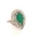 Metal Natural Emerald Diamond Ring 14k Gold 6.1 TCW Certified For Sale - Image 7 of 12