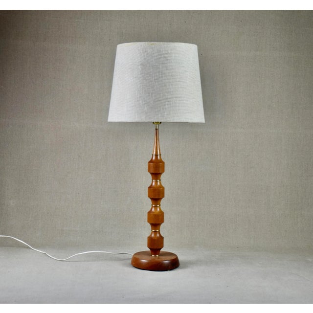 Brown Mae Table Lamp from Möllers Armaturer, Sweden, 1950 For Sale - Image 8 of 8