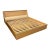 California King Bespoke Natural Oak Wood Platform Bed Frame For Sale
