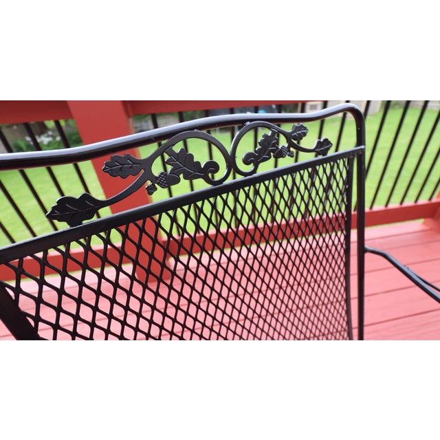 Meadow Craft "Dogwood" Iron Family Patio Set For Sale - Image 10 of 12