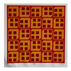 Paul M. Levy, Abstract Geometric 1970s Kinetic Silkscreen Screen Print Manner Vasarely Op Art, c.1970