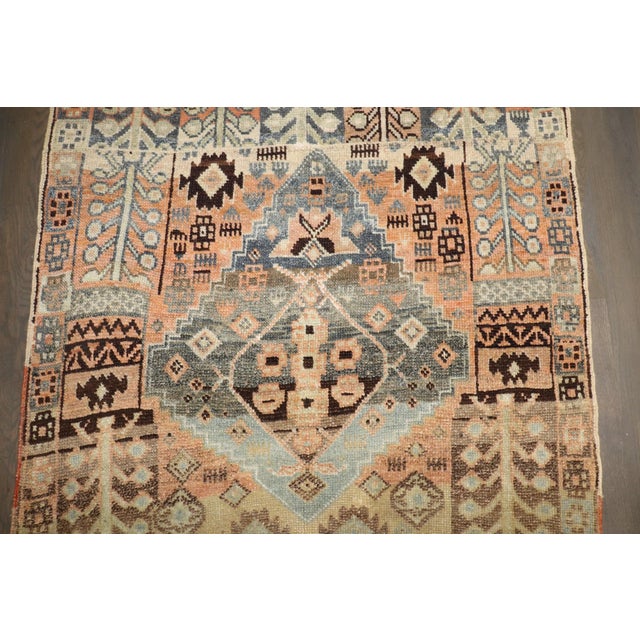 Orange Quirky Geometric Turkish Anatolian Rug no. j5237 For Sale - Image 8 of 8