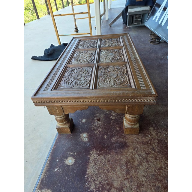 Rustic Ranch Style Coffee Table by Drexel Heritage For Sale In San Antonio - Image 6 of 9