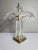 Brass Vintage 1960s Crystal Cofrac Art Verrier Brass French Table Lamp For Sale - Image 8 of 12