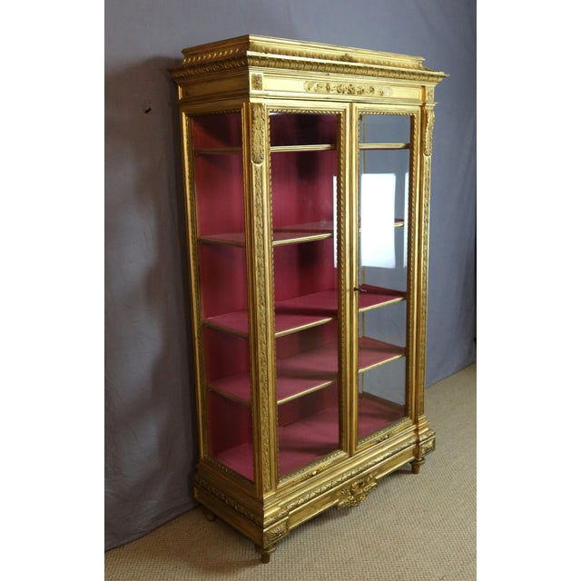 19th Century Giltwood Display Case For Sale - Image 5 of 10