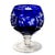Ajka Hungary Cobalt Cut-to-Clear Miniature Brandy Snifter — 3" Crystal For Sale - Image 4 of 12