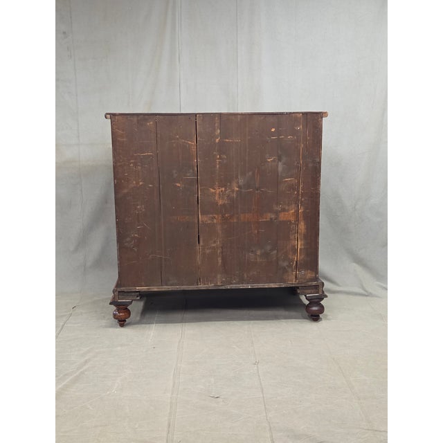 Antique 19th Century Flame Mahogany High Victorian Scotch Chest For Sale - Image 17 of 17