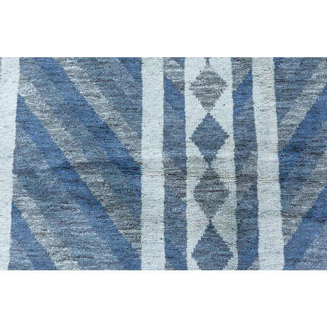 Mid-Century Modern Modern Swedish Pile Knotted Wool Rug by Doris Leslie Blau For Sale - Image 3 of 9