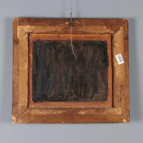 Gregorio Mariani, City Life, Oil on Cardboard, Framed For Sale - Image 11 of 12