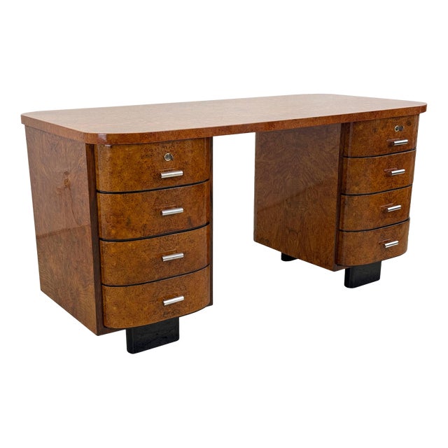 Art Deco Model H-178 Writing Desk by Jindřich Halabala from Up Závody, 1930s For Sale