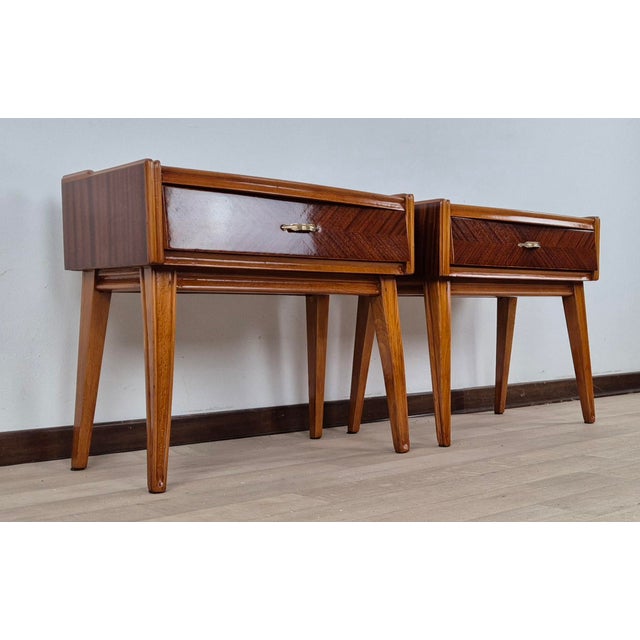 Vintage Art Deco Nightstands, 1940, Set of 2 For Sale - Image 9 of 18