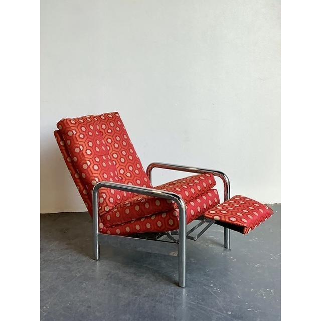 Vintage Milo Baughman for Thayer Coggin Tubular Chrome Recliner For Sale In West Palm - Image 6 of 10