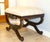 Casa Stradivari Neoclassical Style Curule Bench Ottoman Stool. Hollywood Regency Brocade Upholstered Stool Bedside Bench...