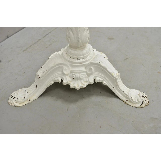 Early 20th Century Early 20th Century Pierre Ouvrier & E Ringuet Paris French Cast Iron Bistro Pedestal Table Base For Sale - Image 5 of 10