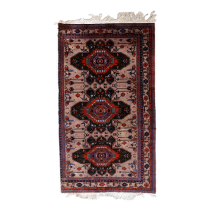 1960s, Handmade Vintage Caucasian Kazak Rug 4' X 6.9'