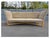 Wood Designer Sofa With X-Base Stretcher For Sale - Image 7 of 16