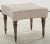 The Chairish Collection Calypso Stool, Natural Linen For Sale - Image 4 of 4