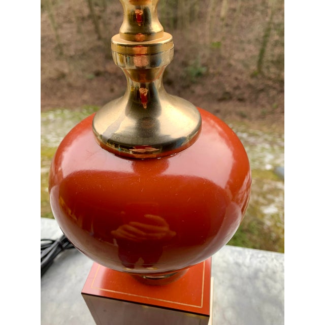 Very well-preserved table lamp in the style of Boulanger European Plug (up to 250V).The wiring of this item may be...