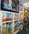 Ferjo, Majestic Passage, Huge Original Painting on Canvas, Signed, Surrealism, 49x69 In For Sale - Image 4 of 5