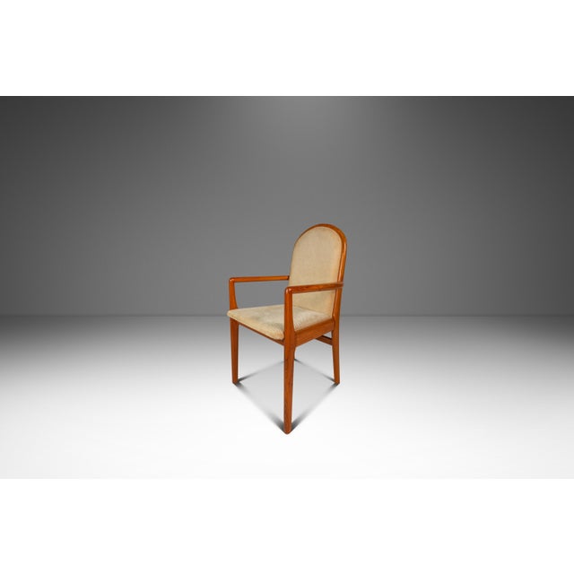 1970s Set of Six (6) Danish Mid-Century Modern High-Back Dining Chairs in Solid Teak Attributed to Schou Andersen, Denmark, C. 1970s For Sale - Image 5 of 18