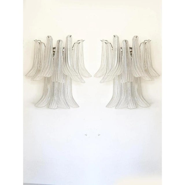 Contemporary Murano Glass Wall Sconces by Simoeng, Set of 2 For Sale - Image 3 of 13