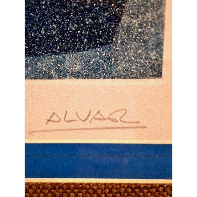 Printmaking Materials "Femme À La Guitare" by Alvar For Sale - Image 7 of 9