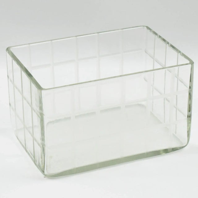 Lovely French Art Deco decorative cookie box, candy jar with a serving bowl insert. Modernist design with chromed metal...