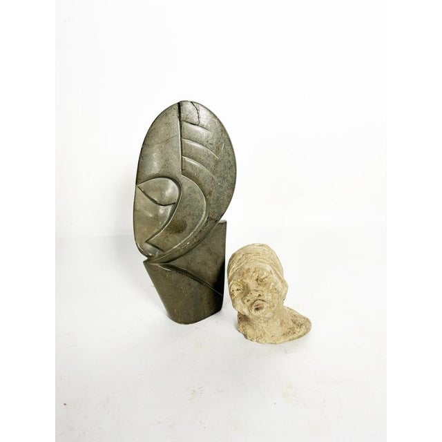 15th Century & Earlier Terracotta and Stone Sculptures, France, 20th Century, Set of 2 For Sale - Image 5 of 14